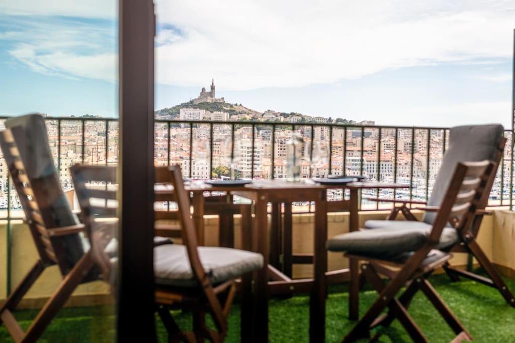 Terrace Apartment Old Port Exceptional View Marseille Eksteriør bilde